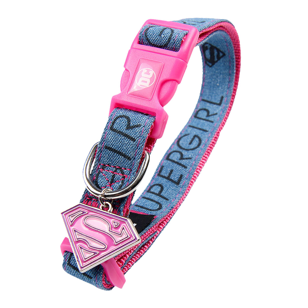 Immagine del prodotto Collare per cani Supergirl Click in rosa-blu