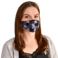 Immagine del prodotto Maschera per il viso a pixel per fan di Minecraft grigia
