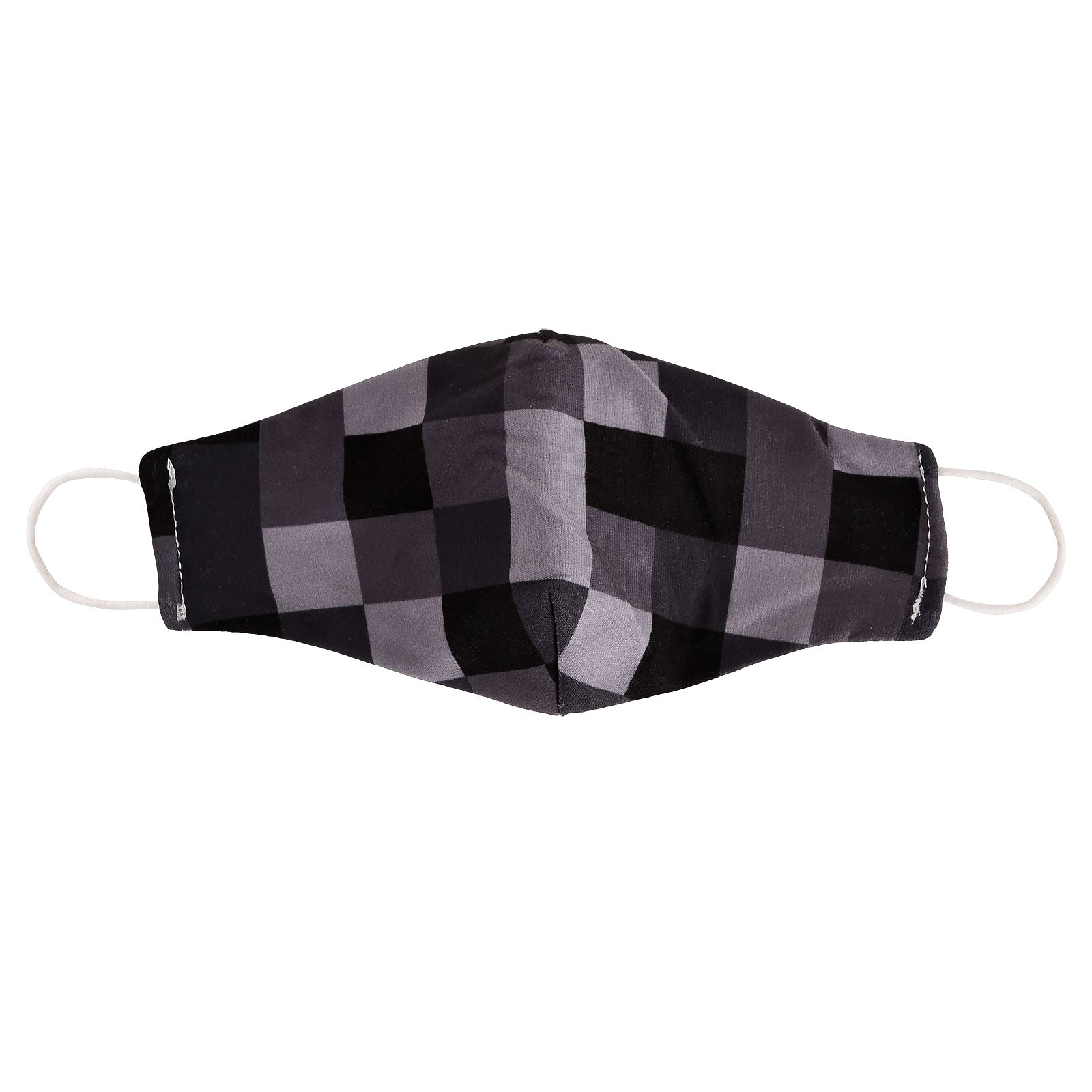 Immagine del prodotto Maschera per il viso a pixel per fan di Minecraft grigia