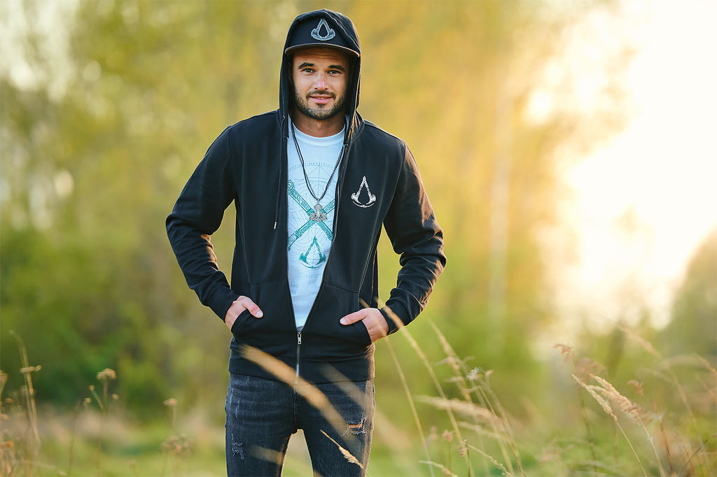 Immagine del prodotto Assassin's Creed - Valhalla Crest Banner Felpa con cappuccio nera