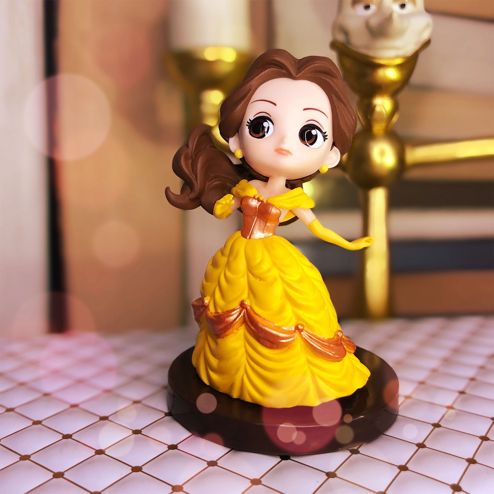 Immagine del prodotto La Bella e la Bestia - Belle con abito da ballo Figura Q Posket 7 cm