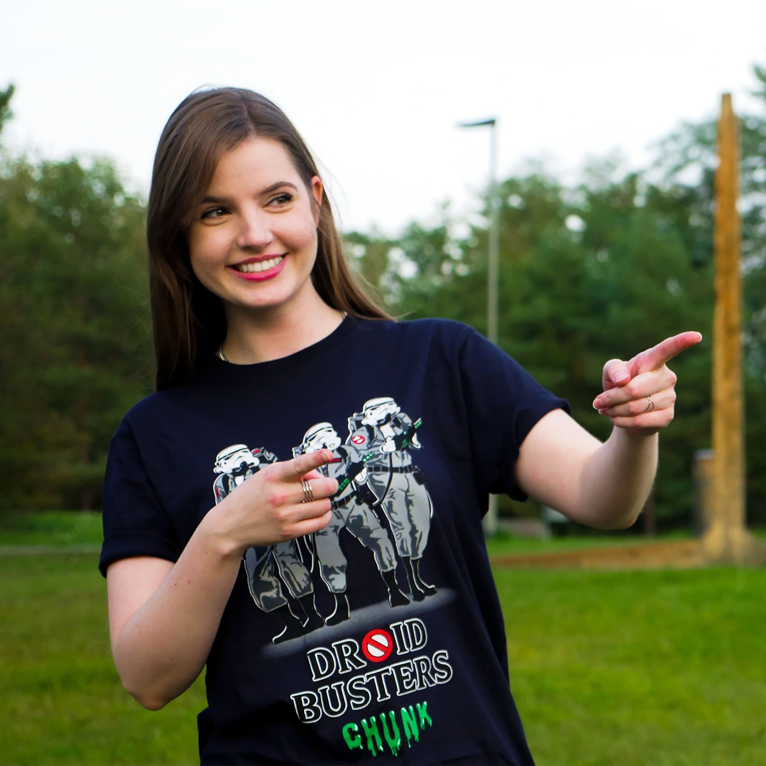 Immagine del prodotto Maglietta Droidbusters per fan di Star Wars blu