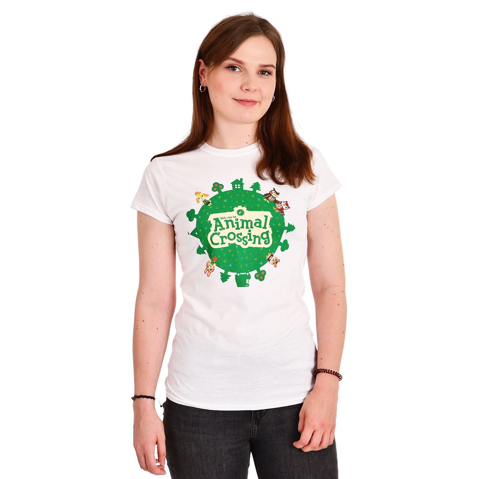 Immagine del prodotto Animal Crossing - T-shirt da donna con logo bianco