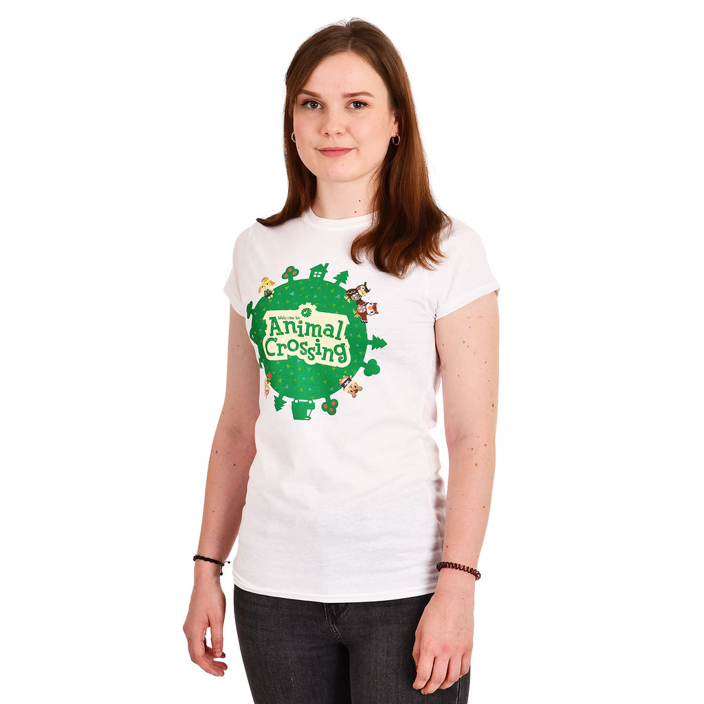 Immagine del prodotto Animal Crossing - T-shirt da donna con logo bianco