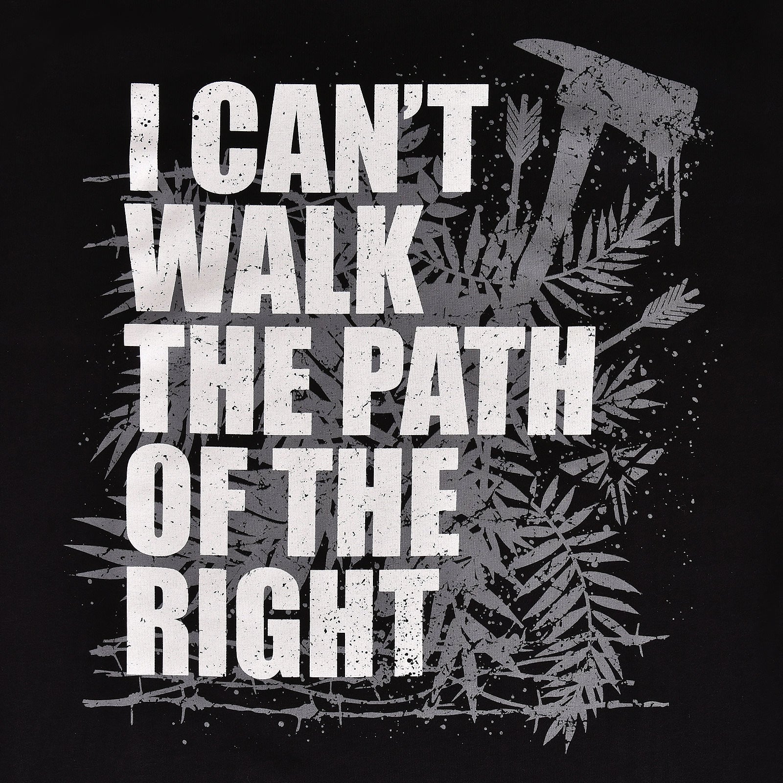 Immagine del prodotto T-shirt Path of the Right per fan di The Last of Us nera