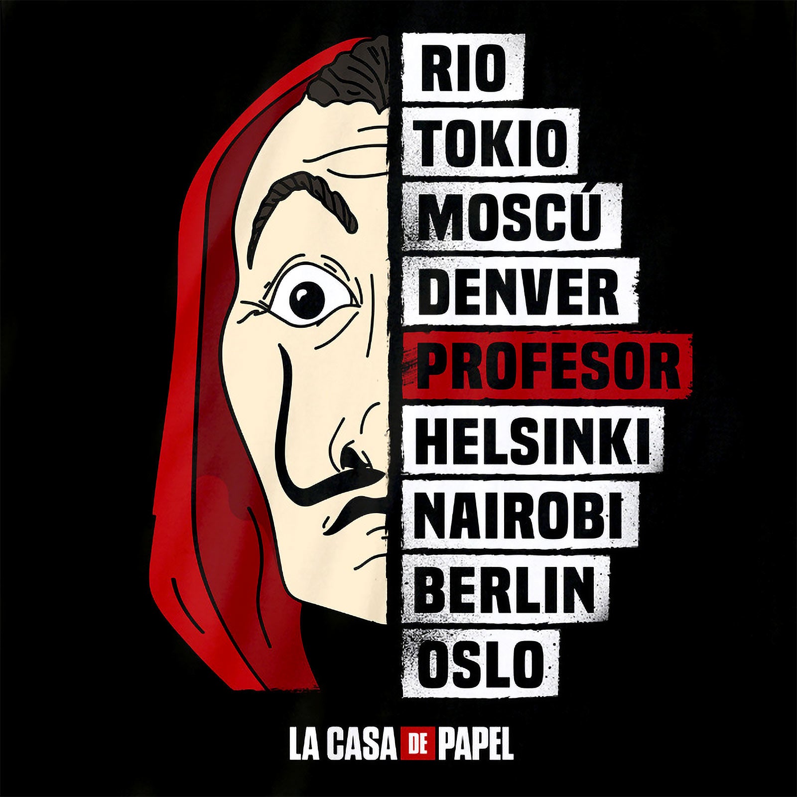 Immagine del prodotto La Casa di Carta - T-shirt della banda nera