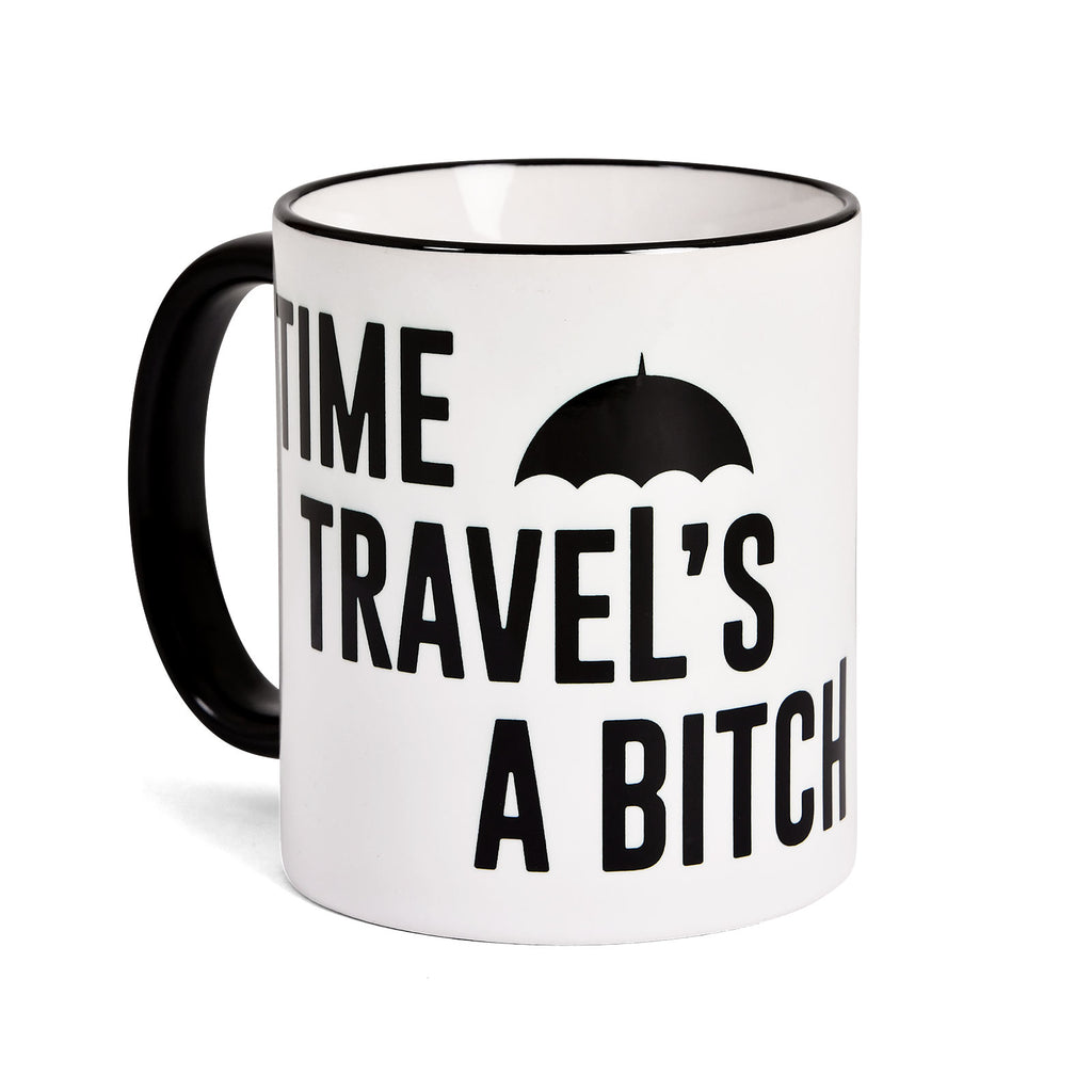 Immagine del prodotto Tazza 'Time Travel's a Bitch' per fan di The Umbrella Academy