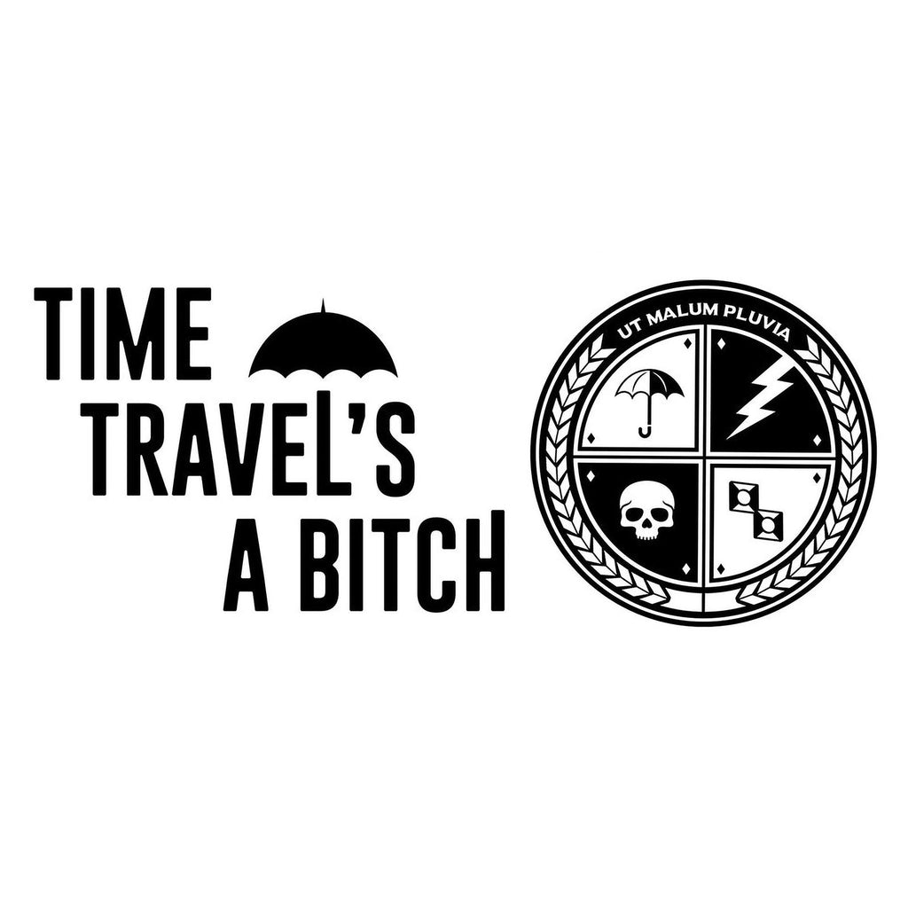Immagine del prodotto Tazza 'Time Travel's a Bitch' per fan di The Umbrella Academy
