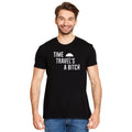 Immagine del prodotto T-shirt 'Time Travel's a Bitch' per fan di The Umbrella Academy