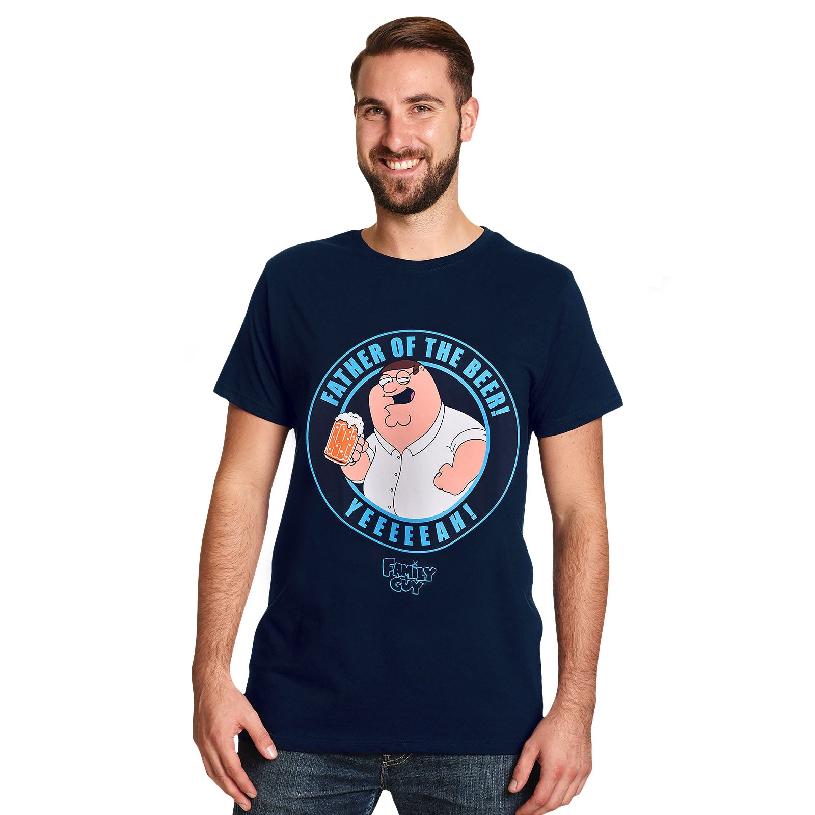 Immagine del prodotto Family Guy - T-shirt blu Father of the Beer