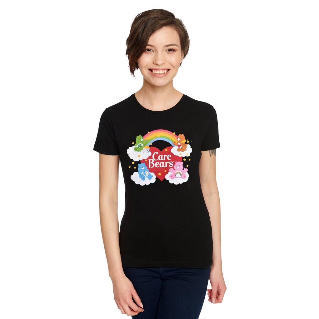 Immagine del prodotto Gli Orsetti del Cuore - T-shirt da donna Bears and Rainbow nera