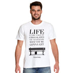Immagine del prodotto Forrest Gump - La vita è come una scatola di cioccolatini T-shirt bianca