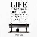 Immagine del prodotto Forrest Gump - La vita è come una scatola di cioccolatini T-shirt bianca