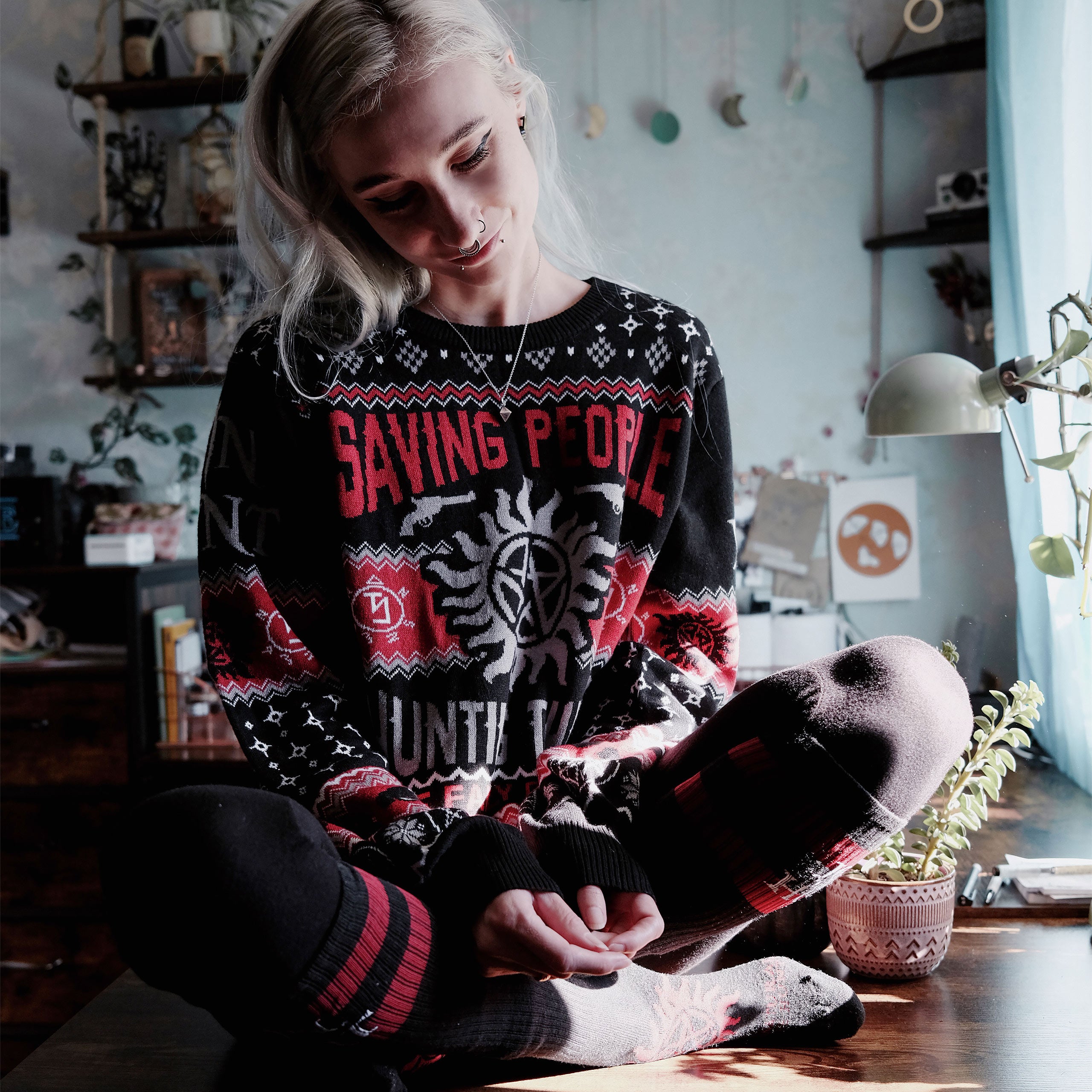 Immagine del prodotto Supernatural - Saving People Hunting Things Maglione a maglia