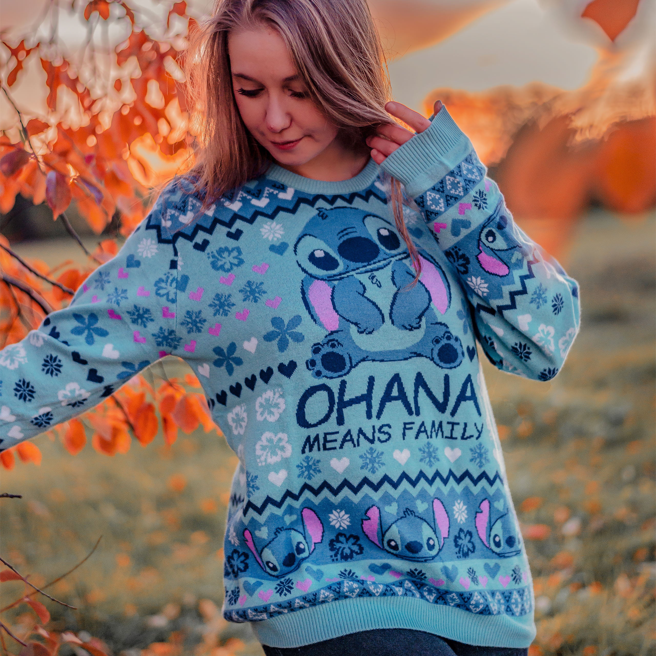 Immagine del prodotto Lilo & Stitch - Ohana significa famiglia, maglione di lana