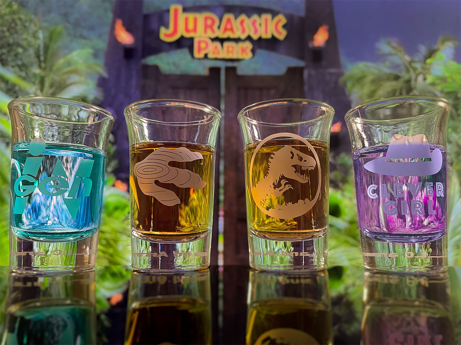 Immagine del prodotto Set di bicchieri da shot Jurassic Park