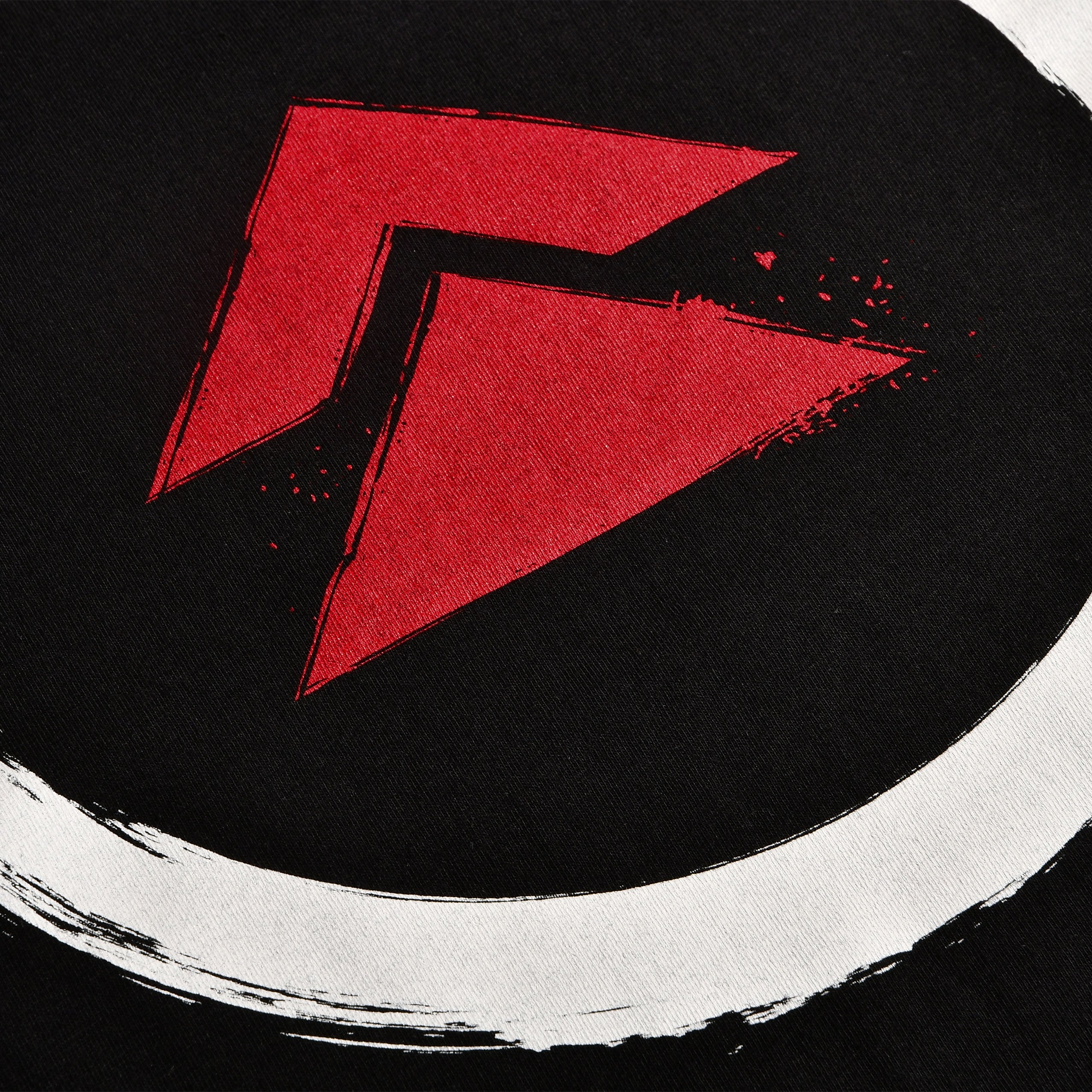 Immagine del prodotto T-shirt con logo per fan di Ghost of Tsushima nera