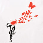 Product image Banksy - Girl and Butterflies T-Shirt White