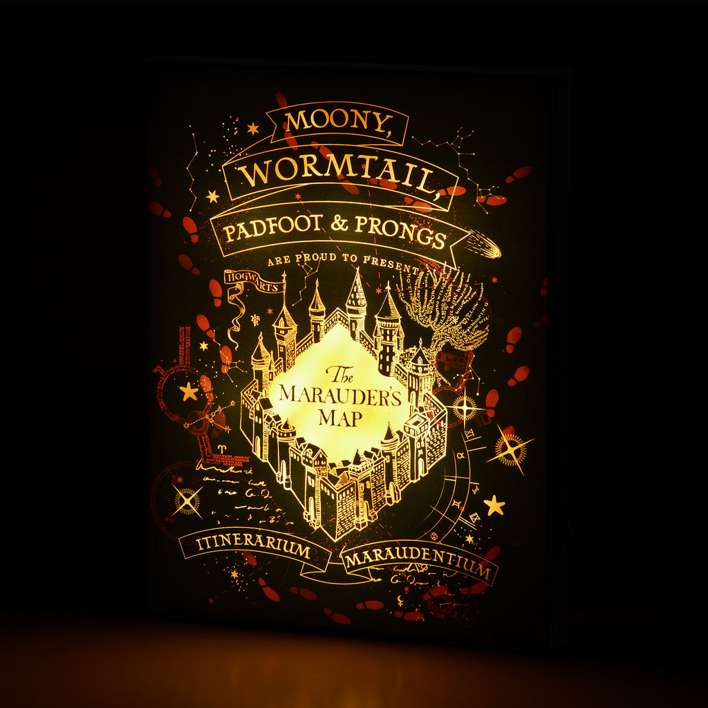 Immagine del prodotto Harry Potter - Quadro da muro della Mappa del Malandrino con luce