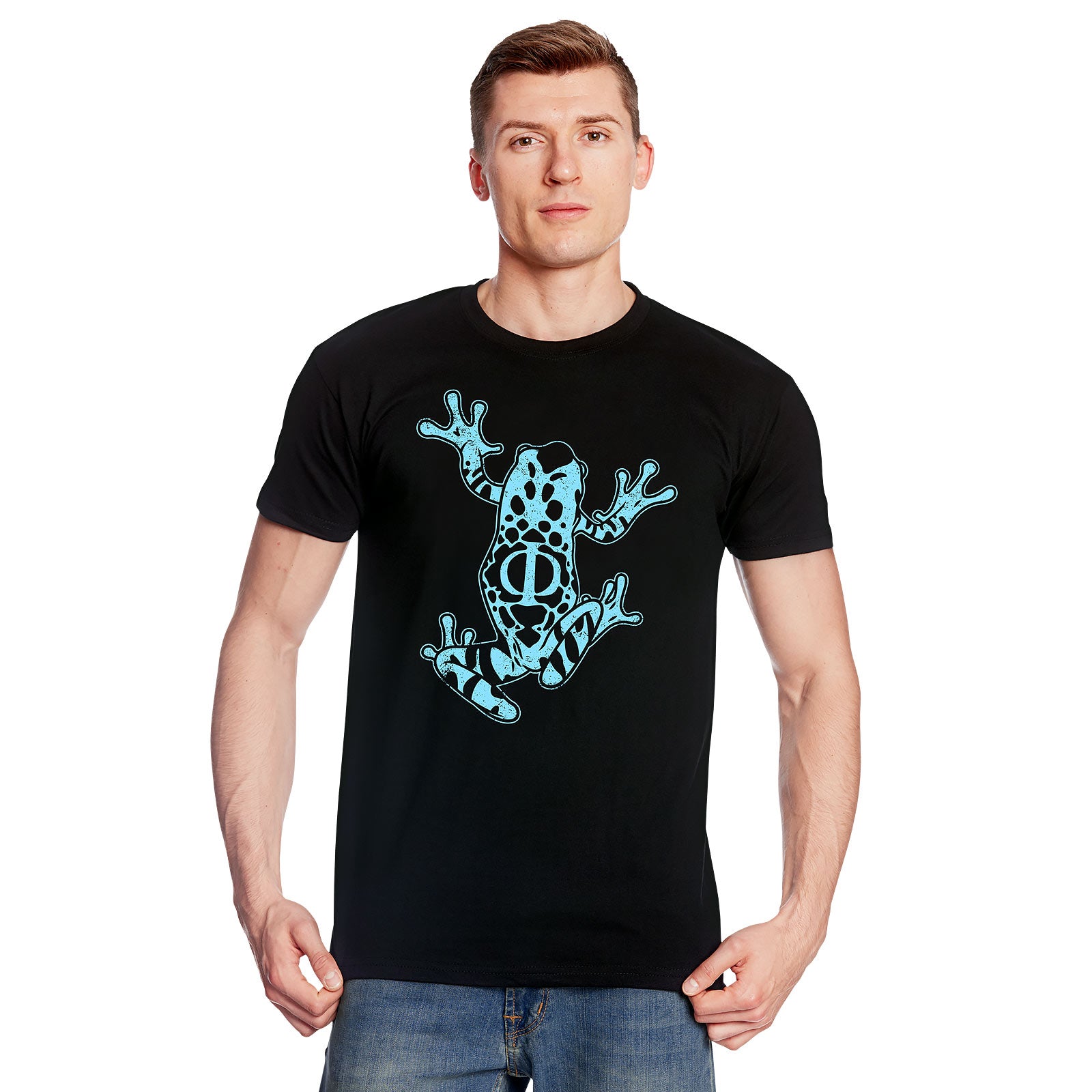 Immagine del prodotto Maglietta Frog Glyph Code per fan di Fringe nera