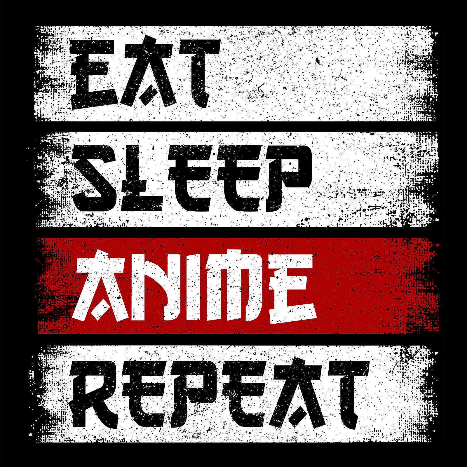 Immagine del prodotto T-shirt Daily Routine per fan di anime nero