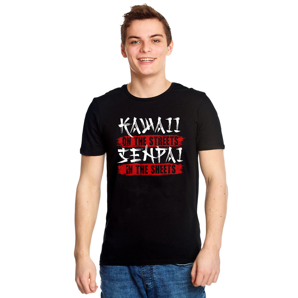 Product image Kawaii & Senpai T-Shirt for Anime Fans Black