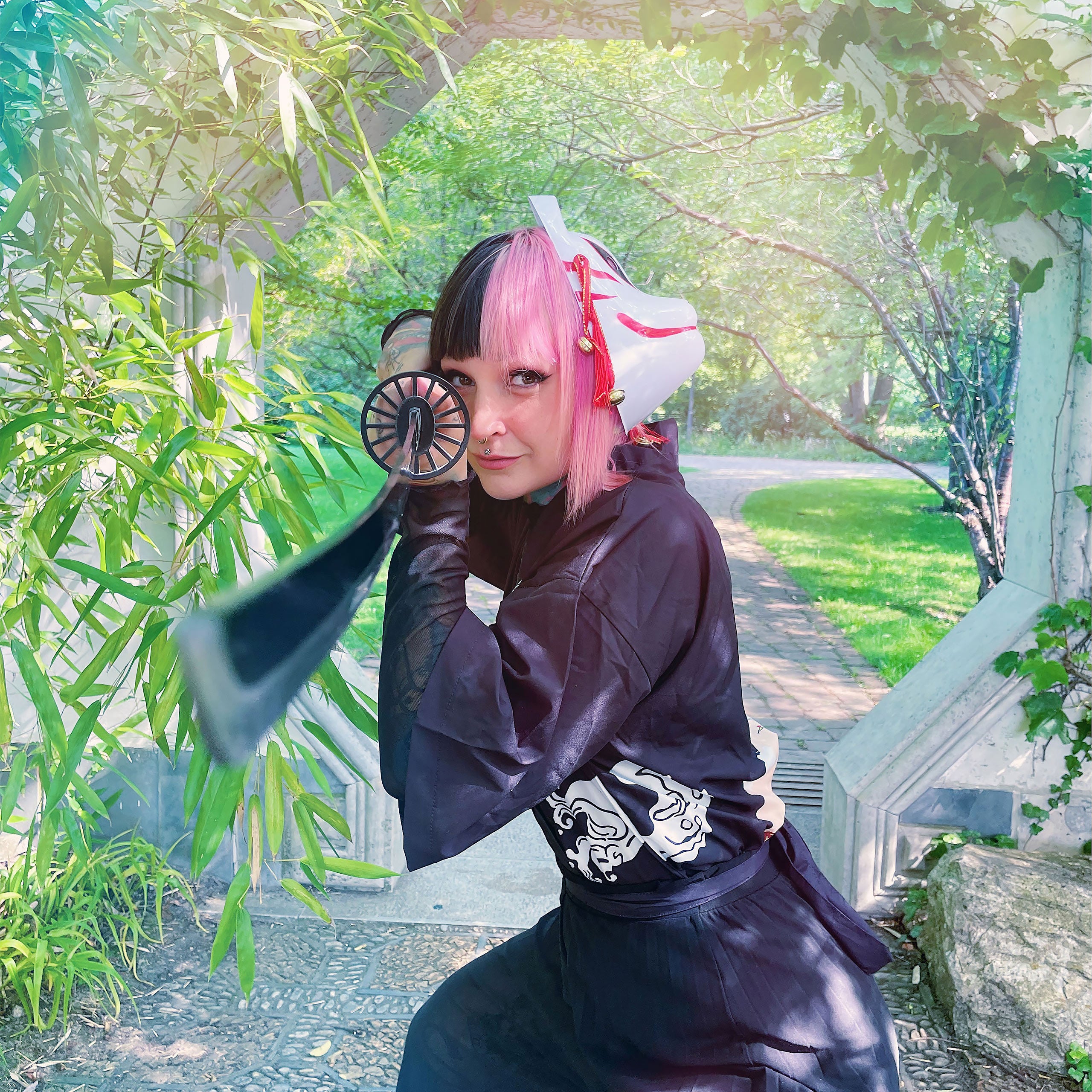 Immagine del prodotto Replica Katana di Tanjiro Kamado con fodero per i fan di Demon Slayer
