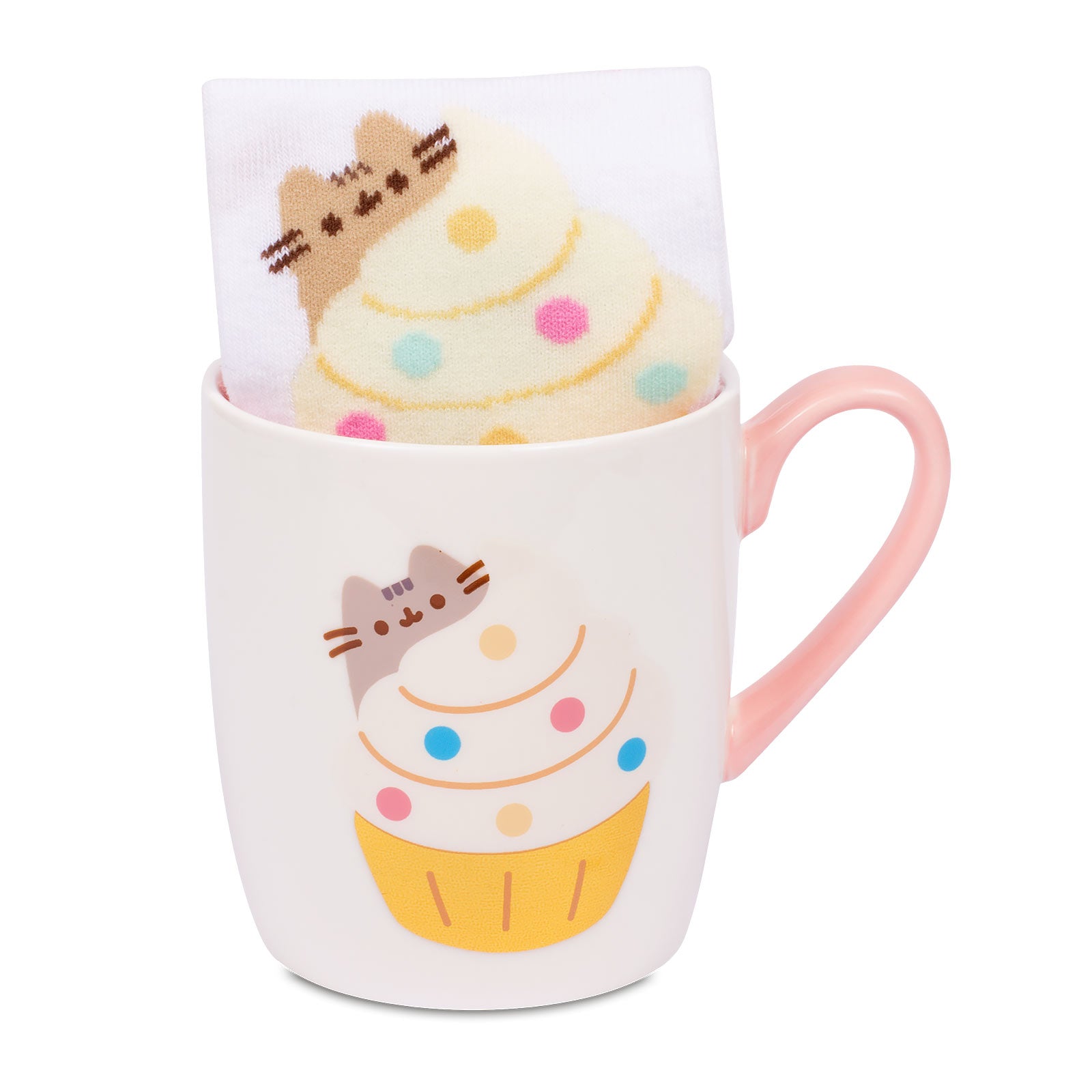 Immagine del prodotto Pusheen - Calzini e tazza Cupcake