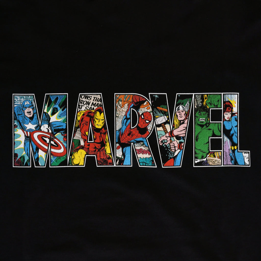Immagine del prodotto Marvel - T-shirt nera con logo Comic Strip
