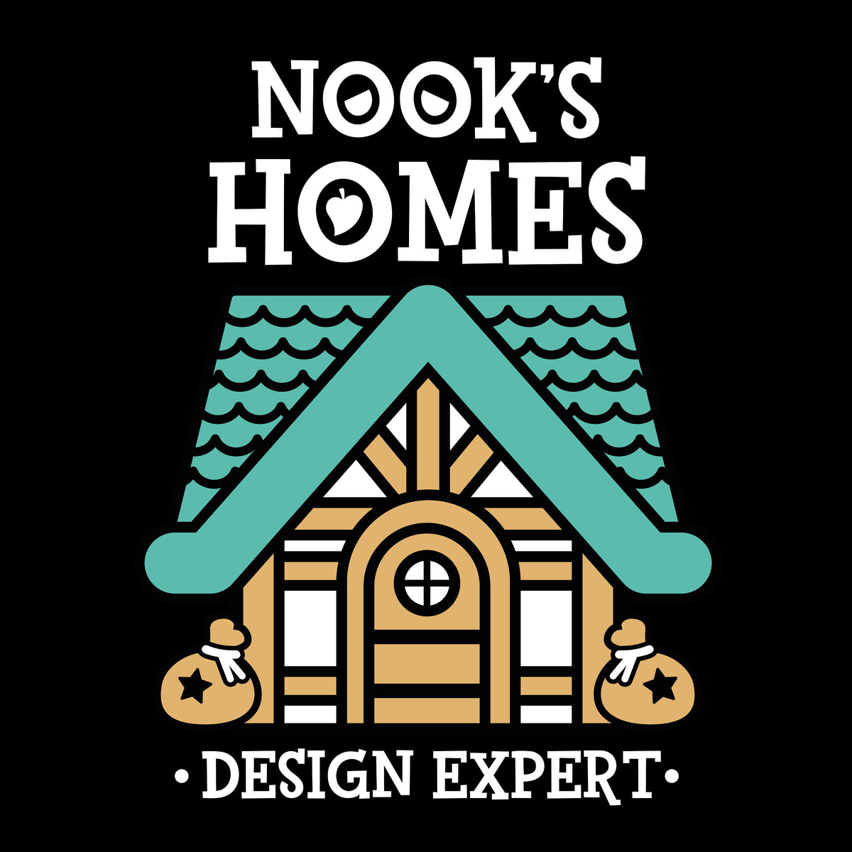 Immagine del prodotto Maglietta di Nook's Homes per fan di Animal Crossing nera