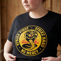 Immagine del prodotto T-shirt nera con logo Cobra Kai per fan di Karate Kid