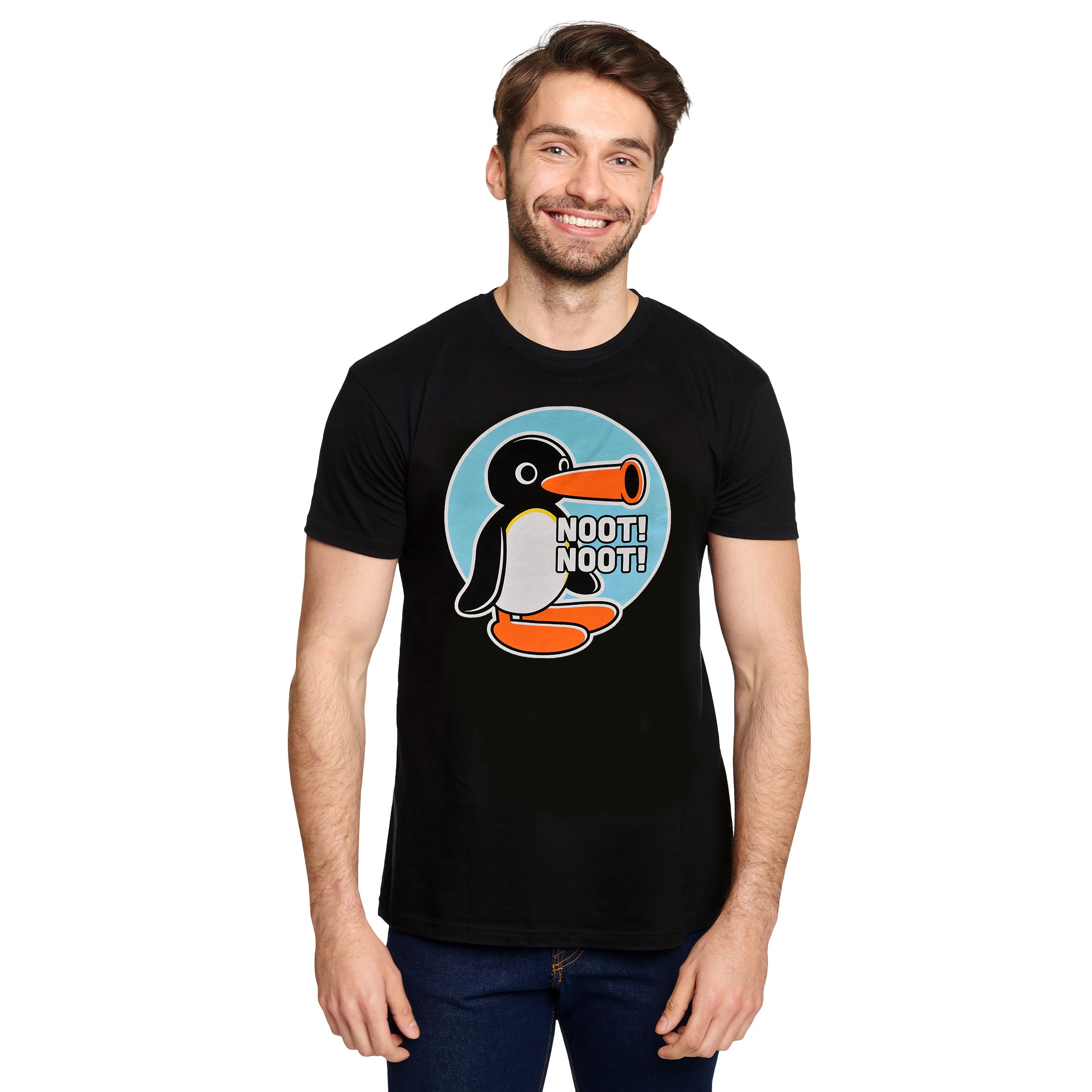 Immagine del prodotto Maglietta Noot Noot per fan di Pingu nera