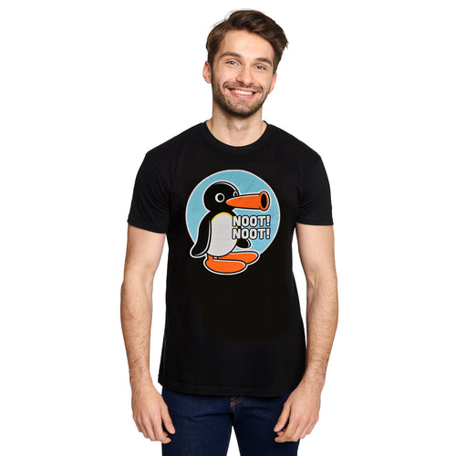 Immagine del prodotto Maglietta Noot Noot per fan di Pingu nera