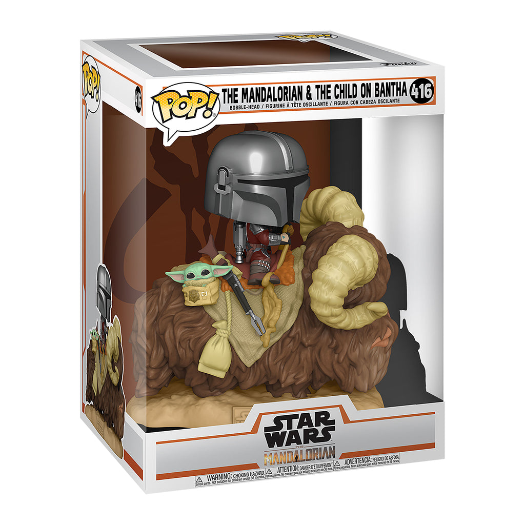 Immagine del prodotto The Mandalorian con The Child su Bantha Funko Pop Figura con testa oscillante - Star Wars