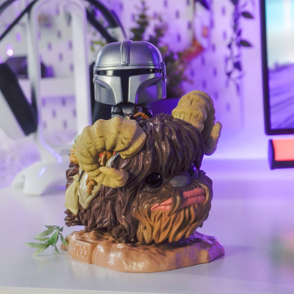 Immagine del prodotto The Mandalorian con The Child su Bantha Funko Pop Figura con testa oscillante - Star Wars