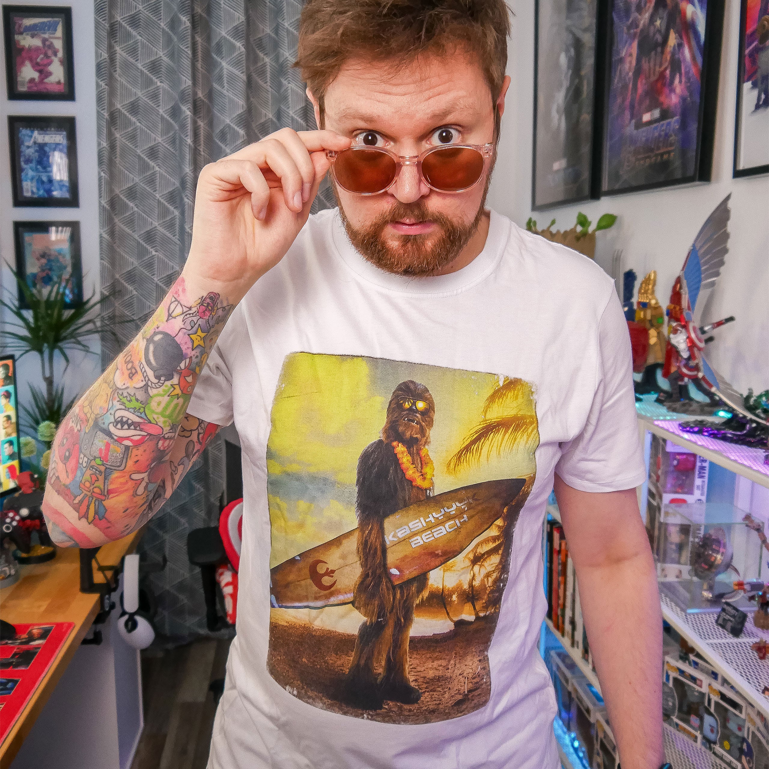 Immagine del prodotto Star Wars - Wookiee Surfer T-Shirt bianca