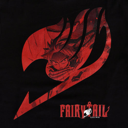 Immagine del prodotto Fairy Tail - T-shirt nera con logo di Natsu