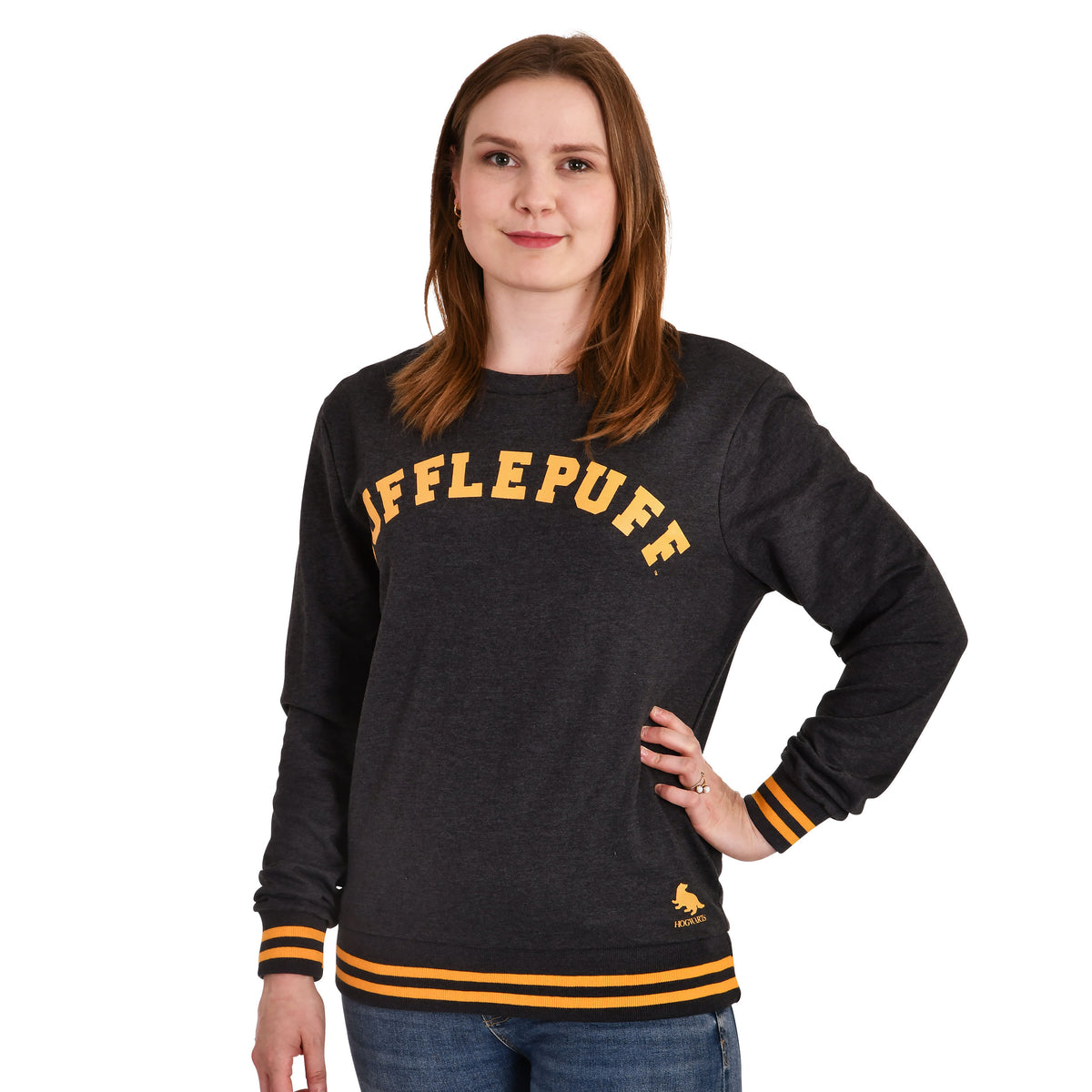 Immagine del prodotto Harry Potter - Maglione da College Hufflepuff grigio