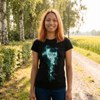 Immagine del prodotto T-shirt da donna Snape Patronus Always nera - Harry Potter