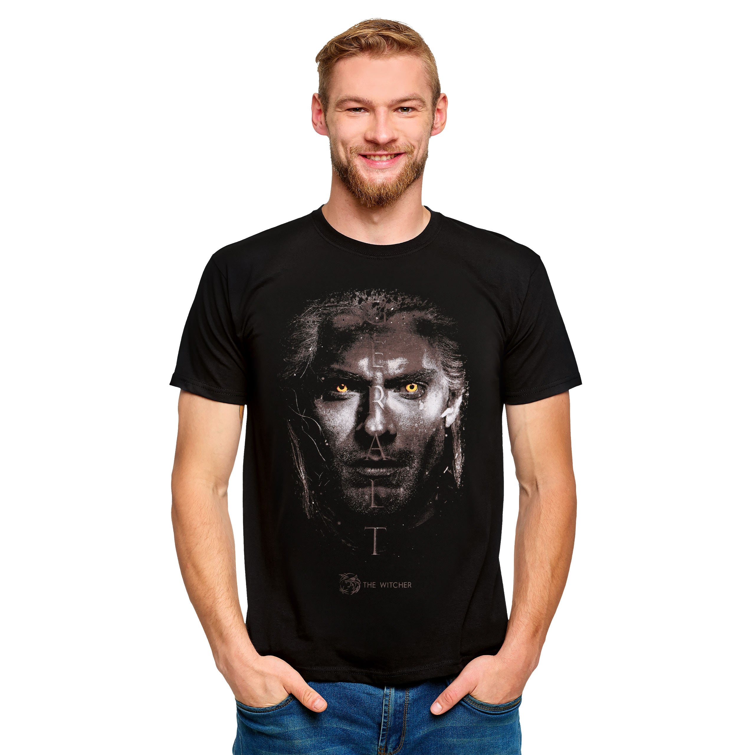 Immagine del prodotto Witcher - T-shirt ritratto di Geralt nero