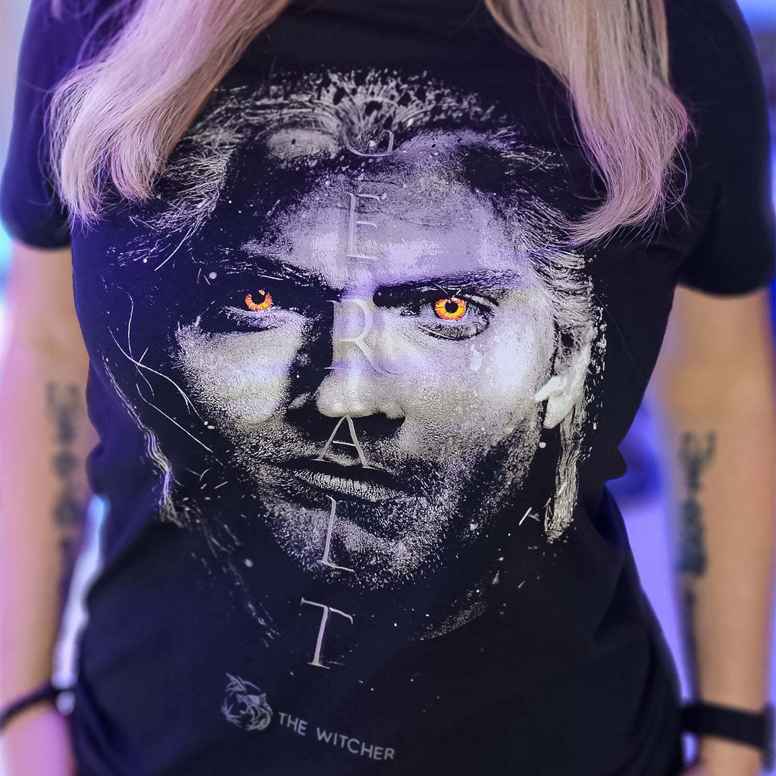 Immagine del prodotto Witcher - T-shirt ritratto di Geralt nero
