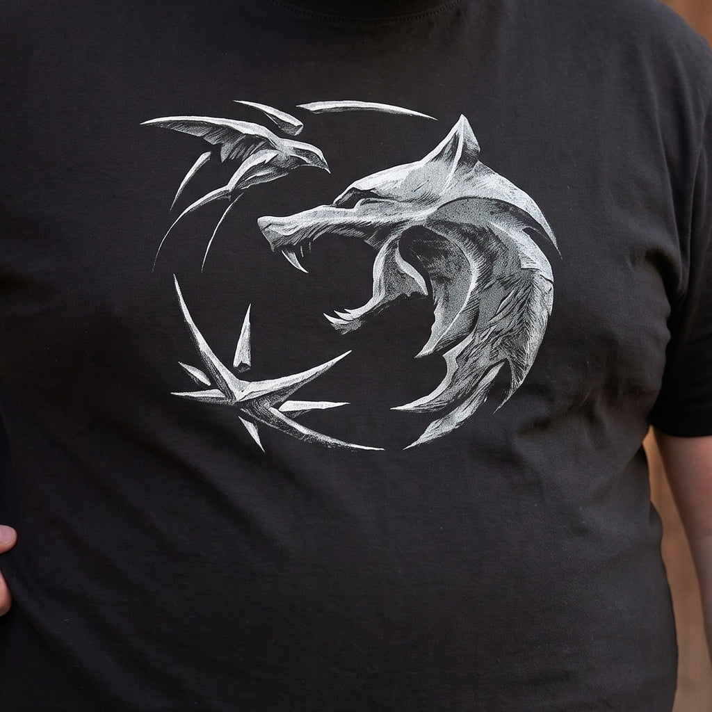 Immagine del prodotto Witcher - T-shirt Emblema del Lupo nera
