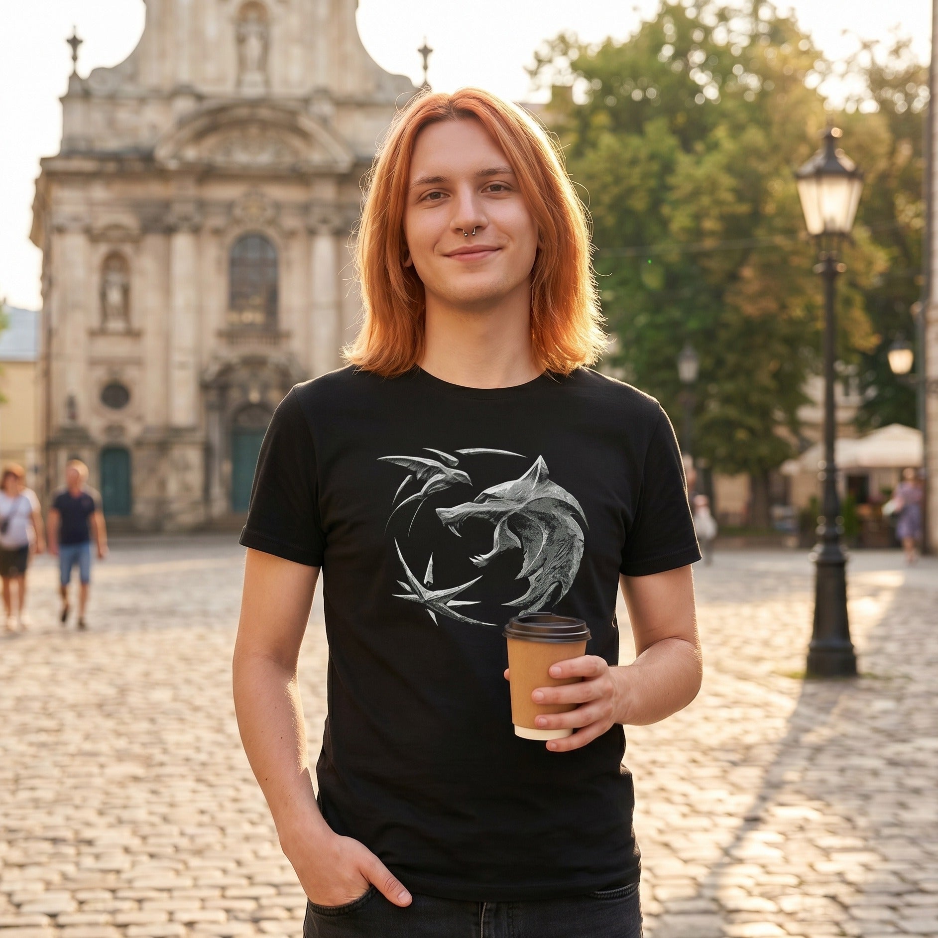 Immagine del prodotto Witcher - T-shirt Emblema del Lupo nera