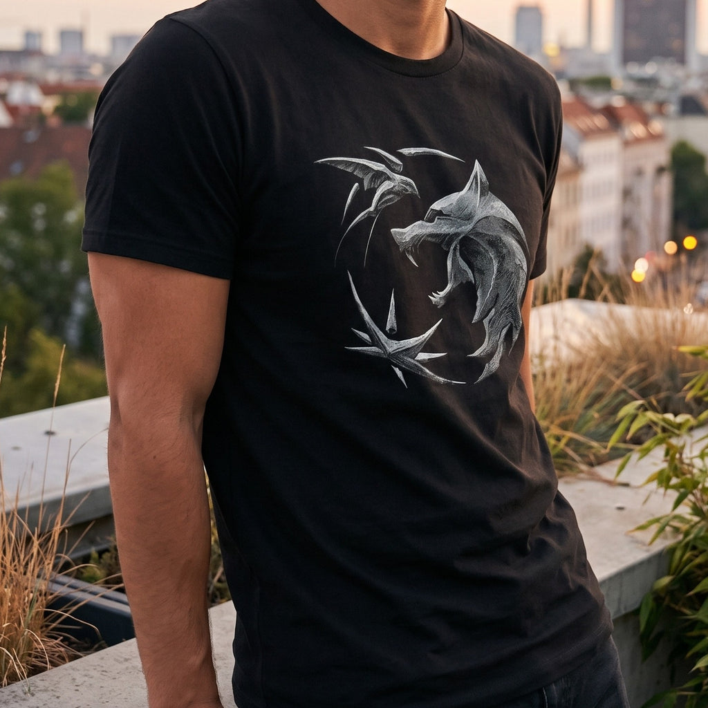 Immagine del prodotto Witcher - T-shirt Emblema del Lupo nera