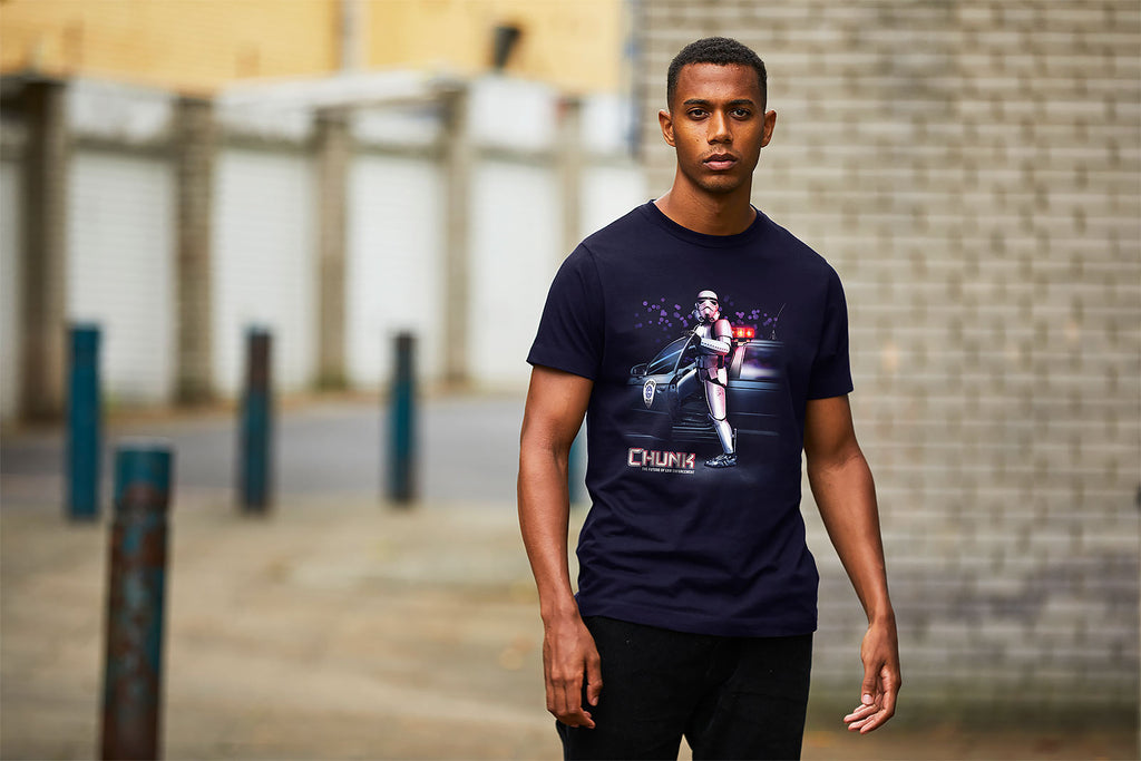 Immagine del prodotto T-shirt Robo Chunk per fan di Star Wars blu