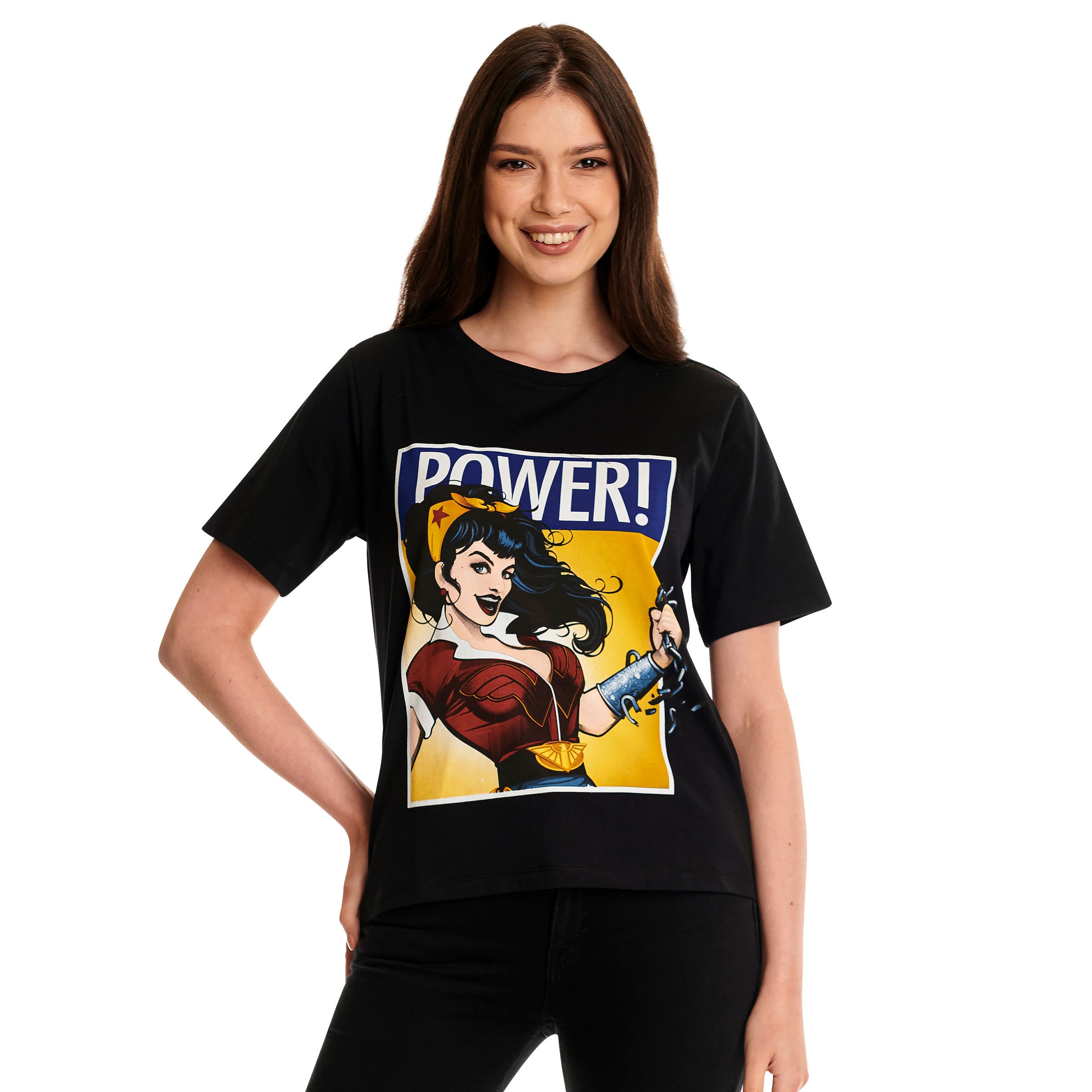 Immagine del prodotto Wonder Woman - Possiamo farlo! T-shirt da donna nera