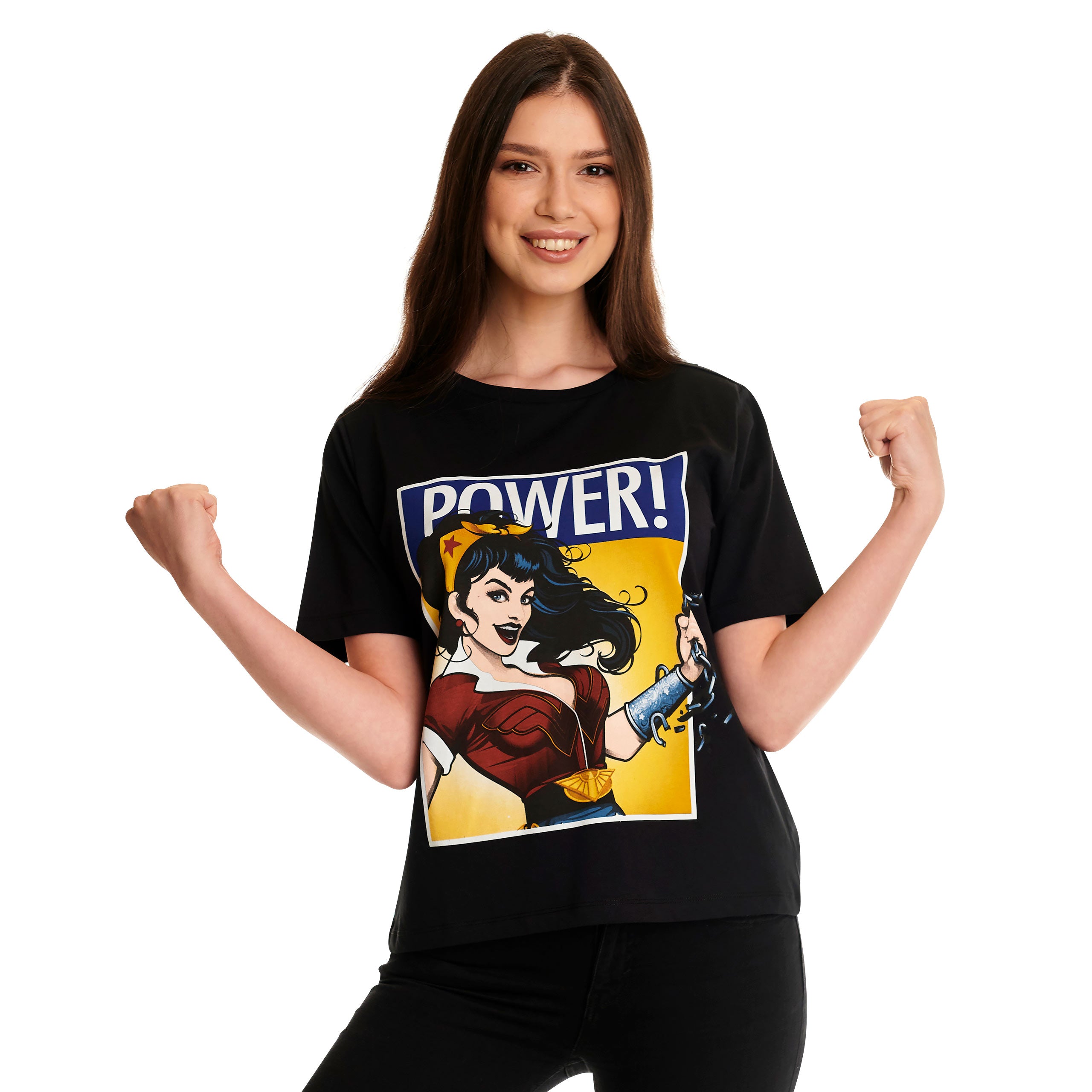 Immagine del prodotto Wonder Woman - Possiamo farlo! T-shirt da donna nera