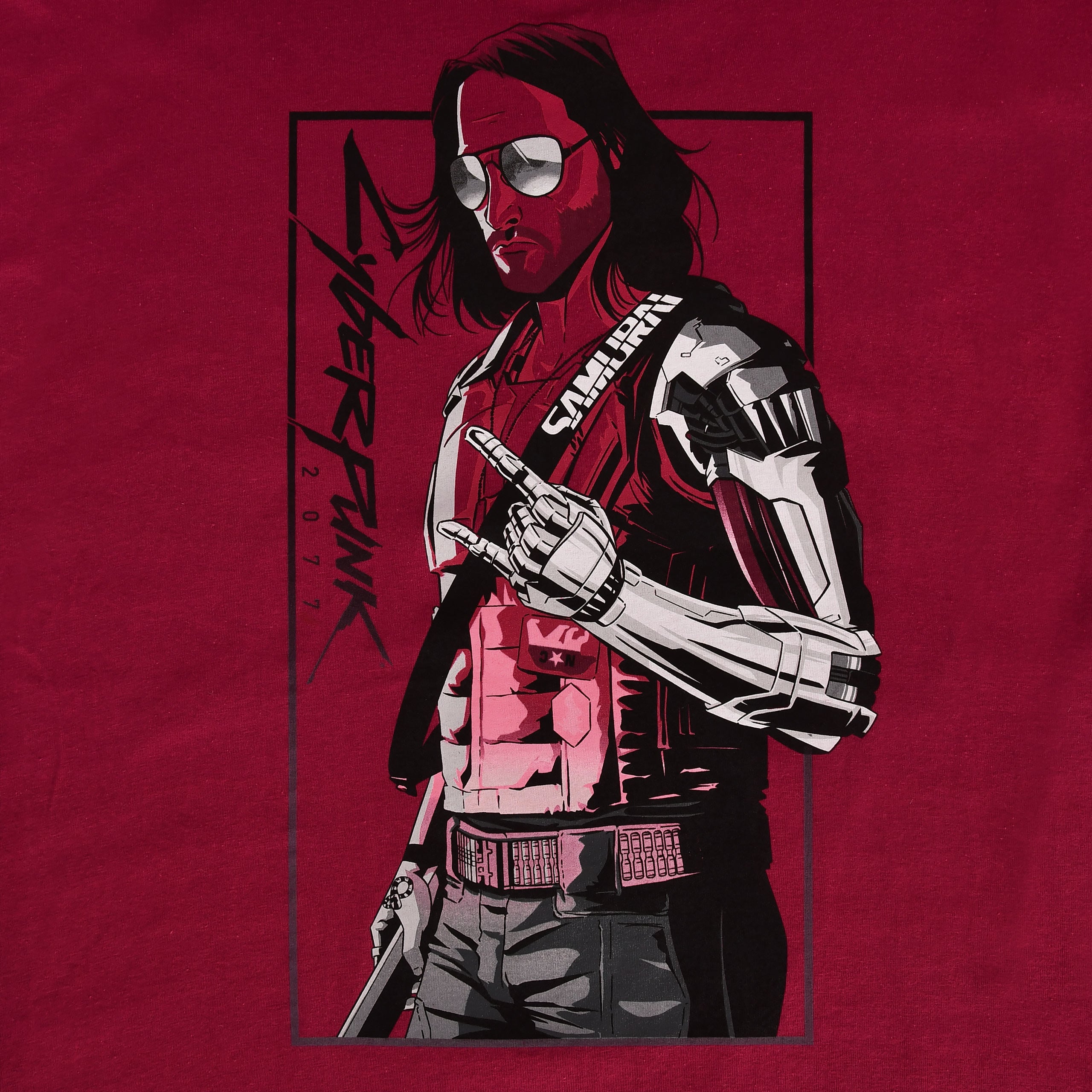 Immagine del prodotto Cyberpunk 2077 - T-shirt rossa Toy Box Johnny