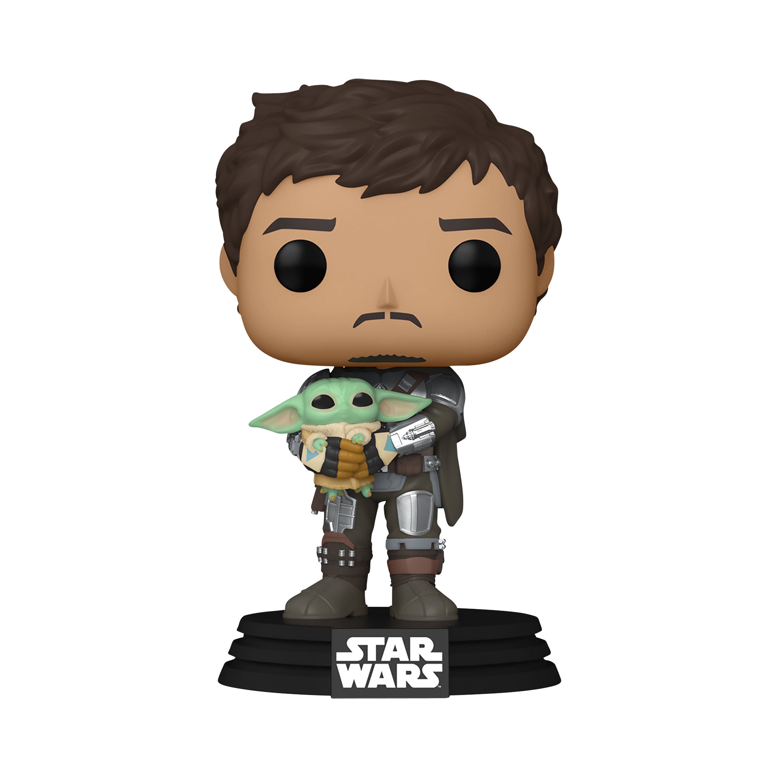 Immagine del prodotto Figura Funko Pop di Mando con Grogu - Star Wars The Mandalorian
