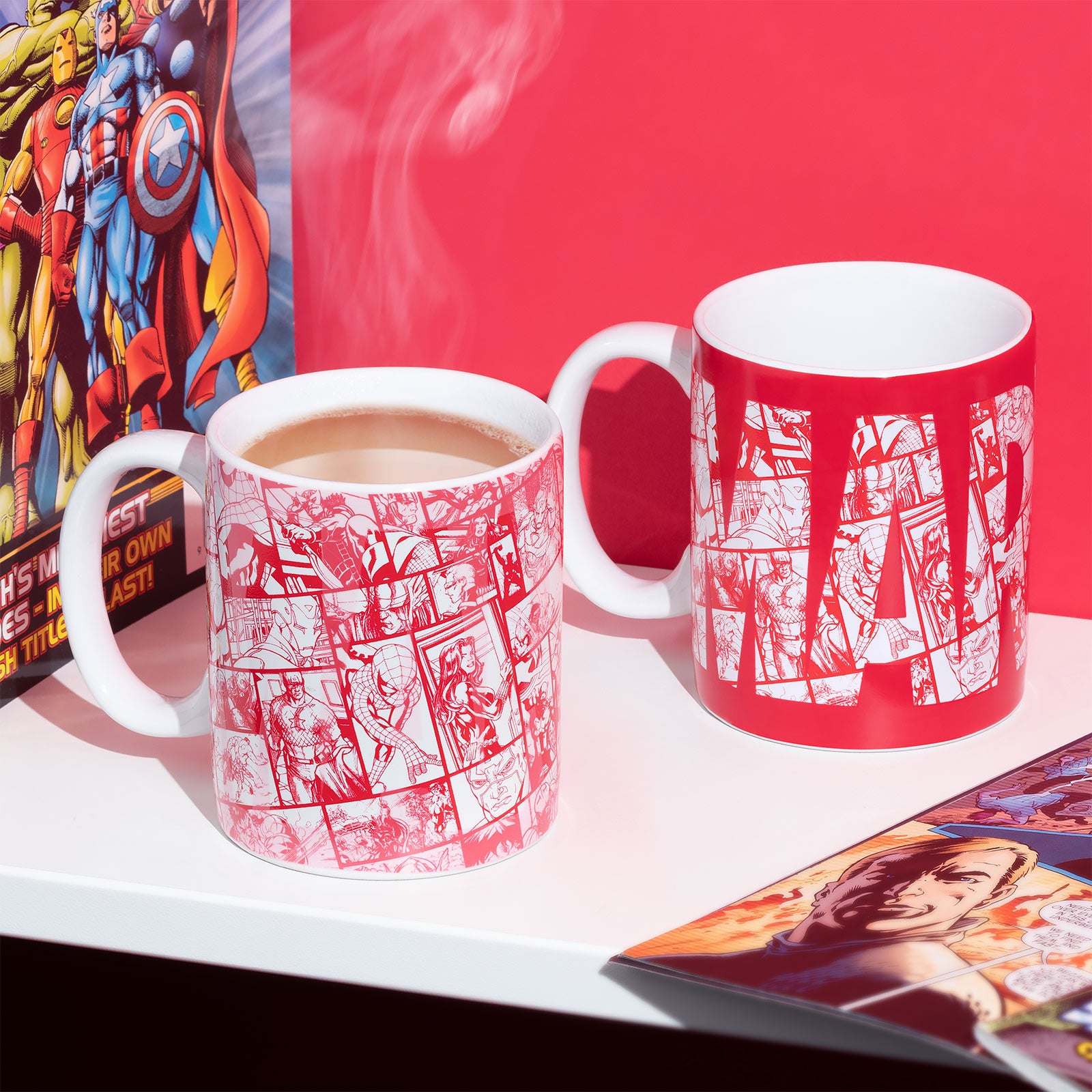 Immagine del prodotto Marvel - Tazza con logo del fumetto ad effetto termico